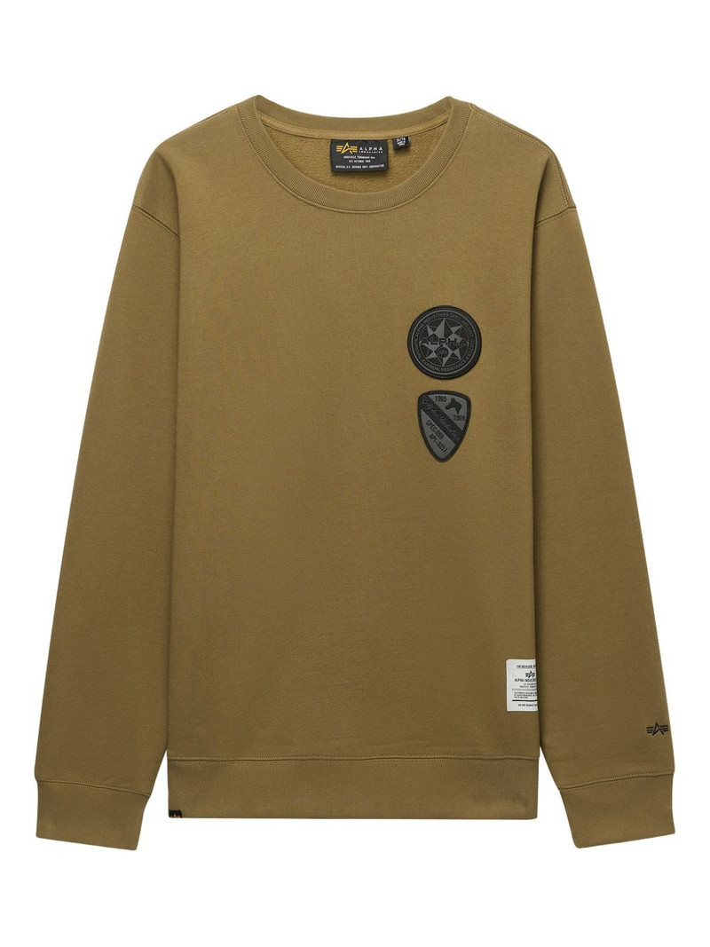 patch-pocket crew-neck sweatshirt 1