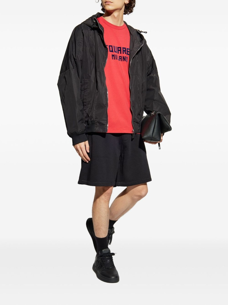 DSQUARED2 elastic-waistband cotton shorts outlook