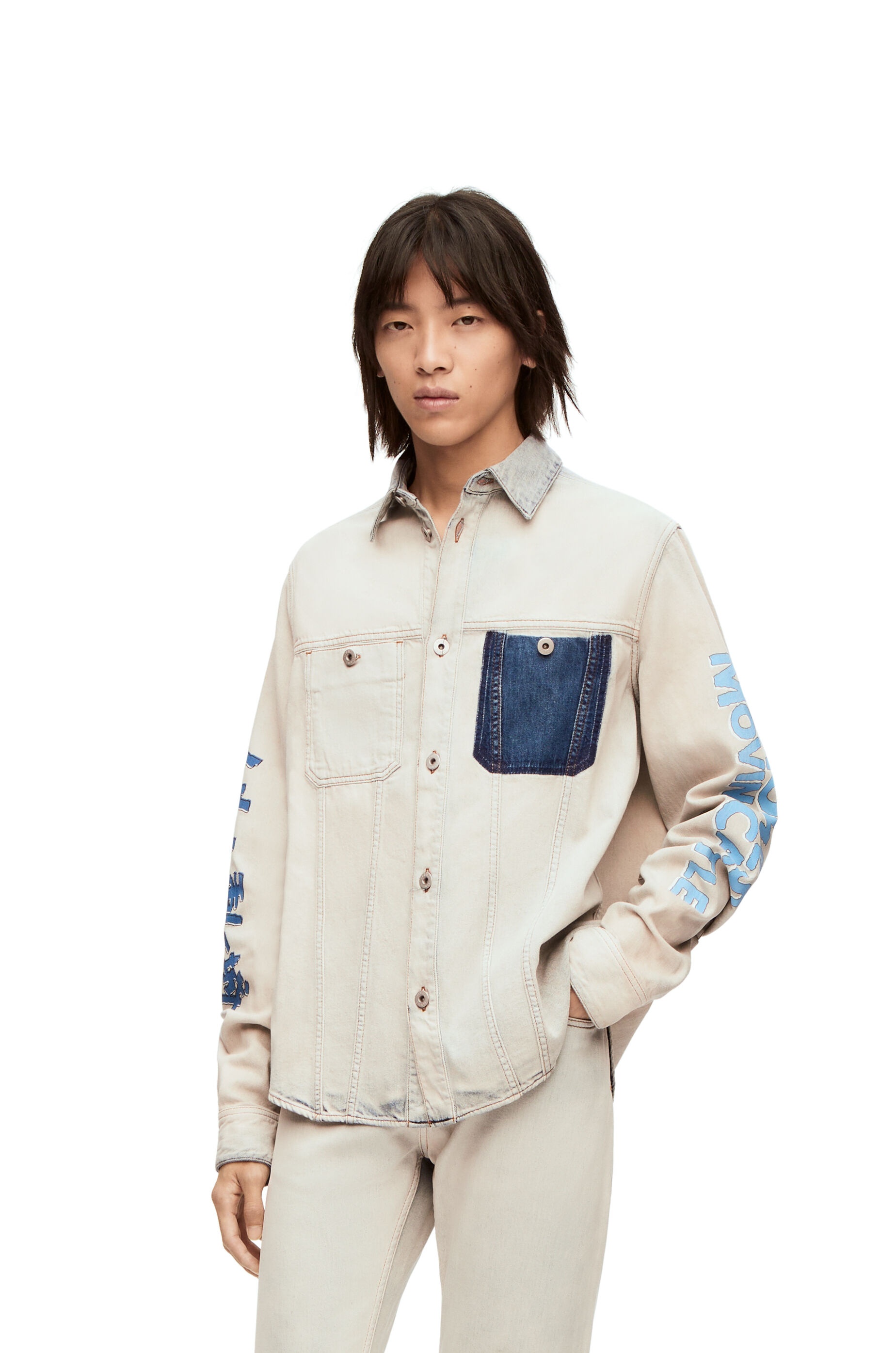Moving Castle overshirt in denim - 3