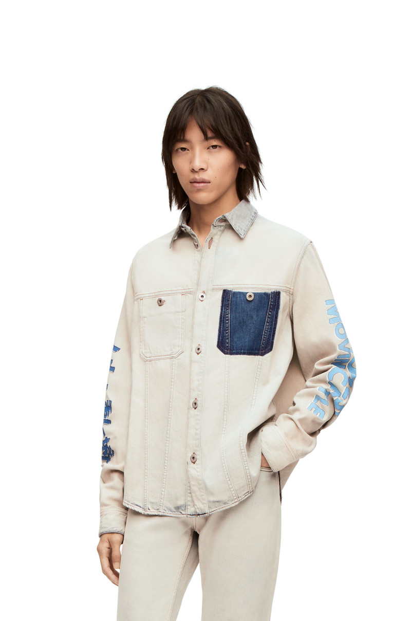 Moving Castle overshirt in denim 3