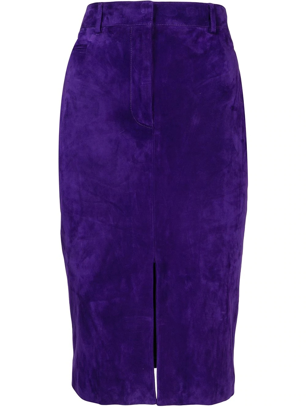 high-waist slit pencil skirt - 1