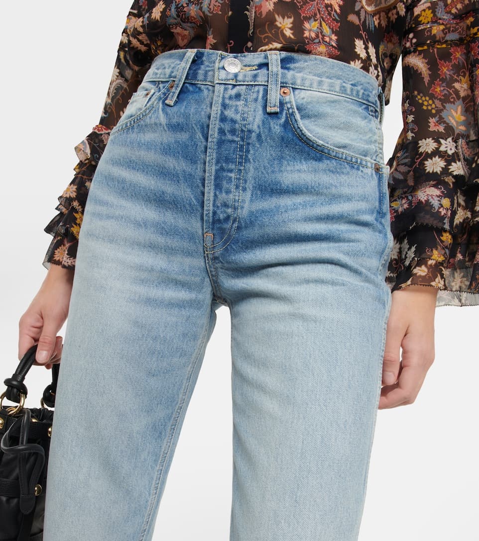 Mid-rise straight-leg jeans - 4