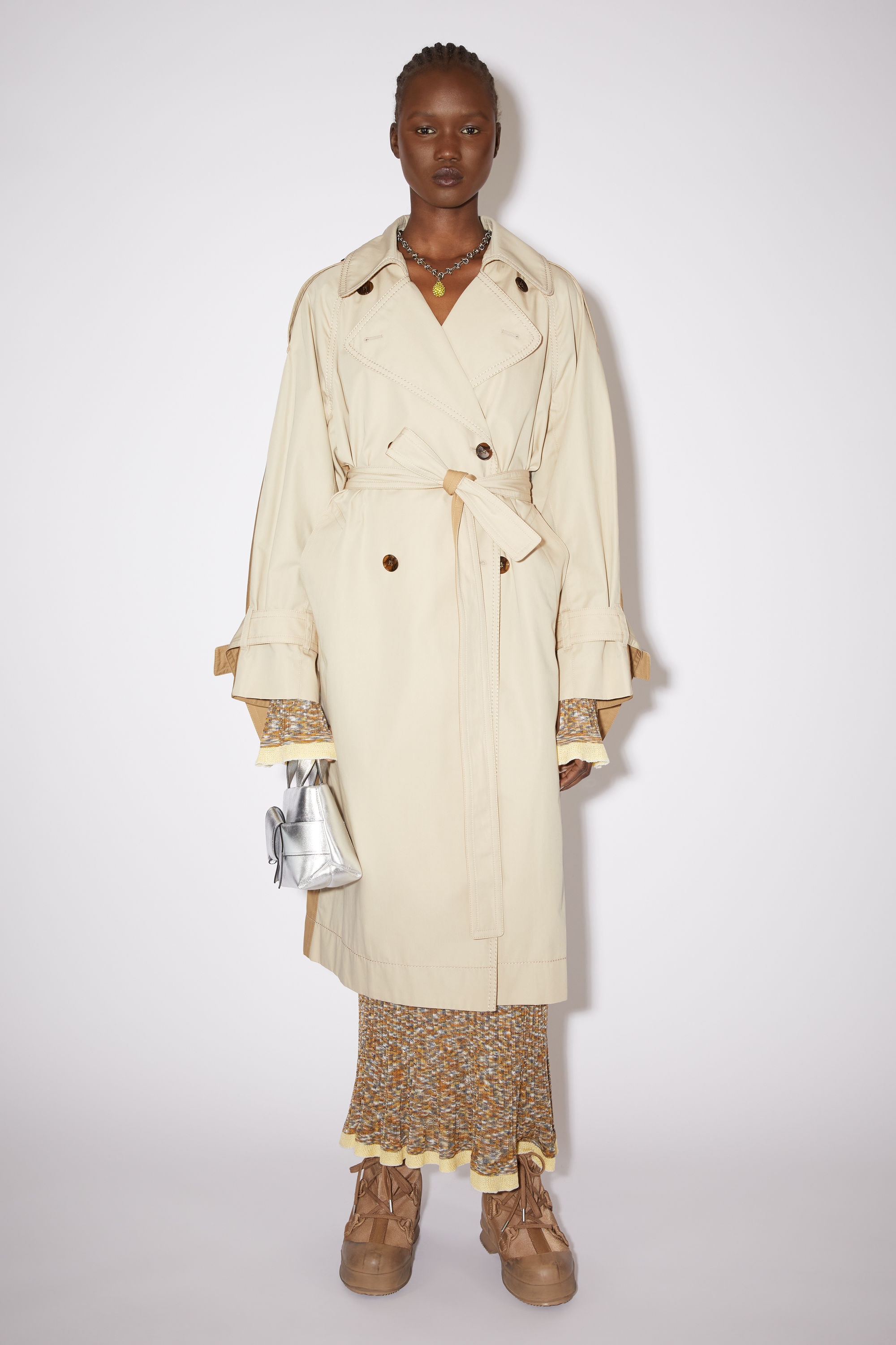 Cotton trench coat - Beige - 2