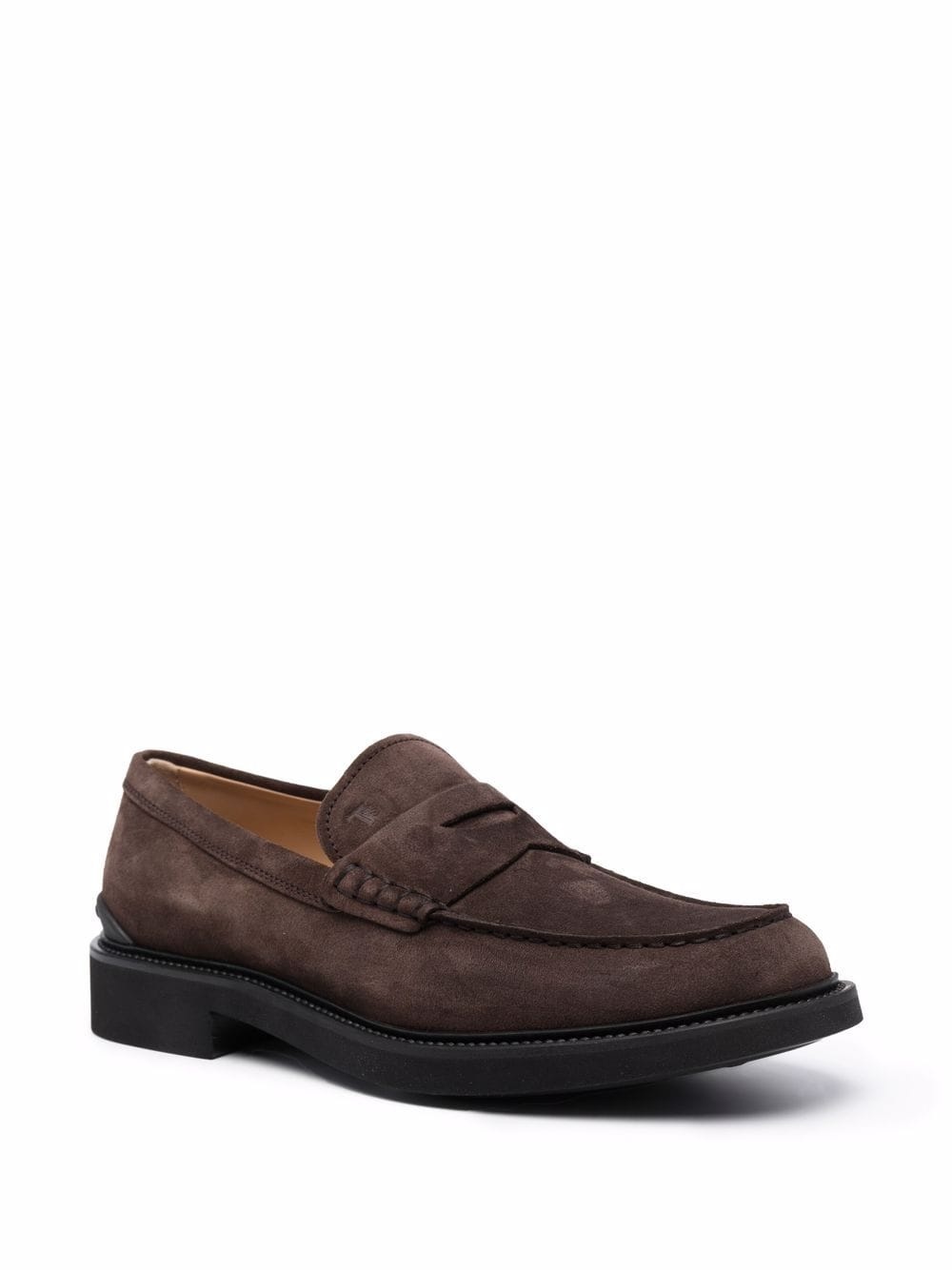 almond-toe suede loafers - 2