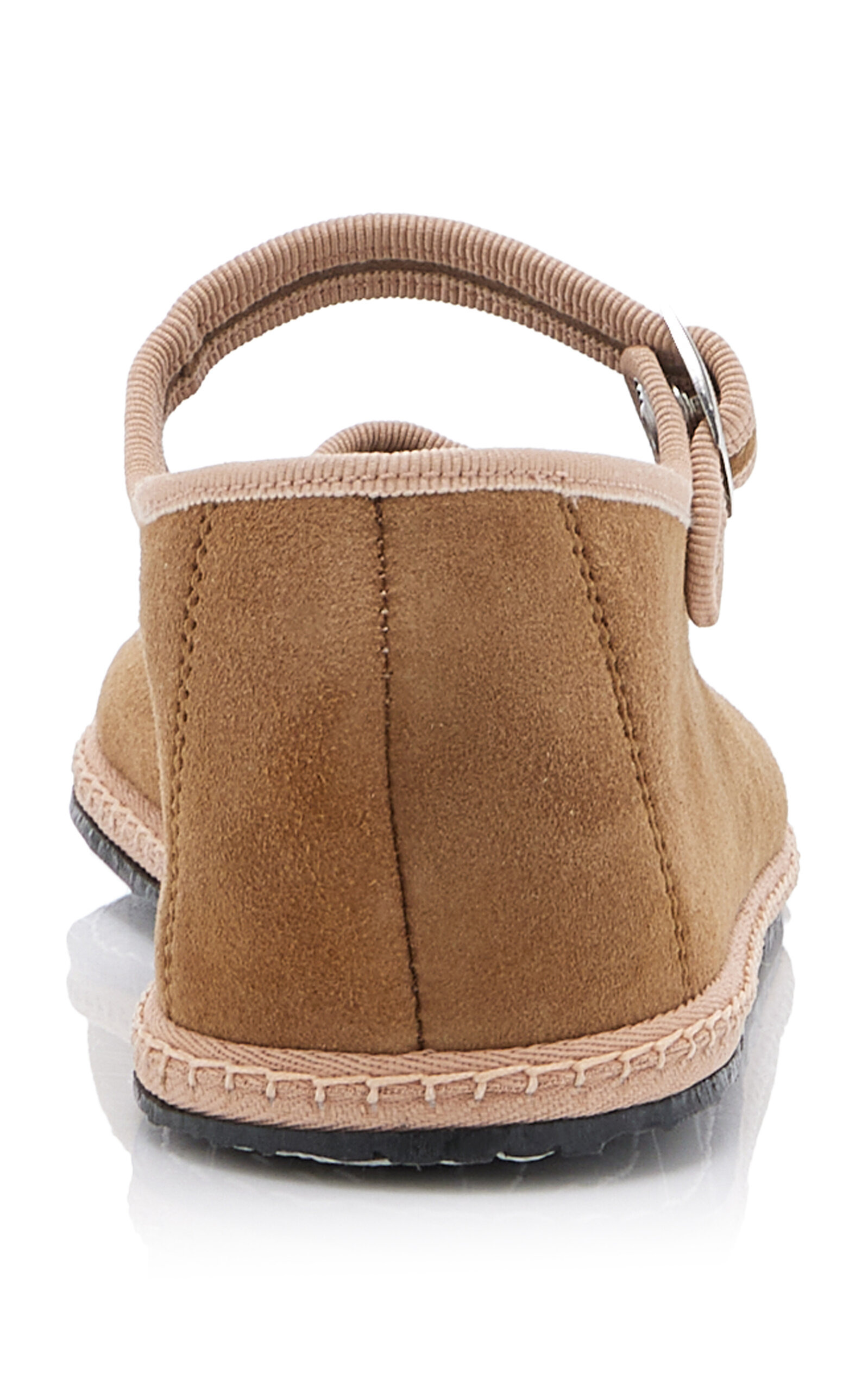 Suede Mary Jane Flats tan - 5
