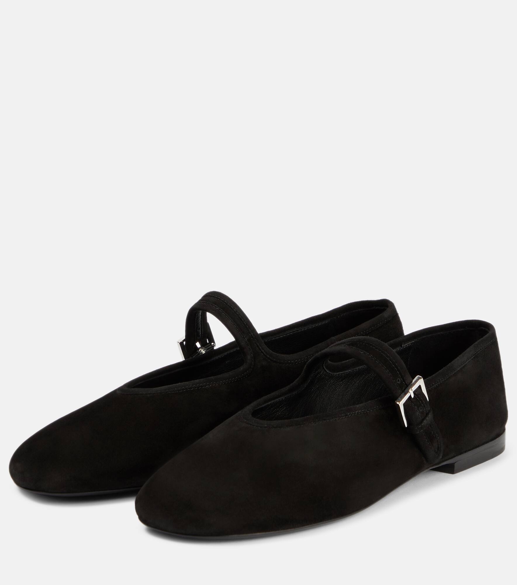 Suede ballet flats - 5