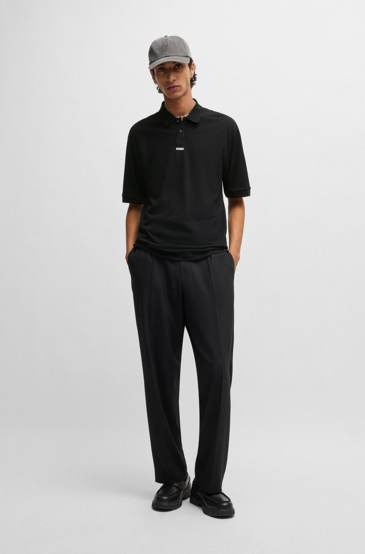 COTTON-PIQUÉ POLO SHIRT WITH LOGO PRINT - 4