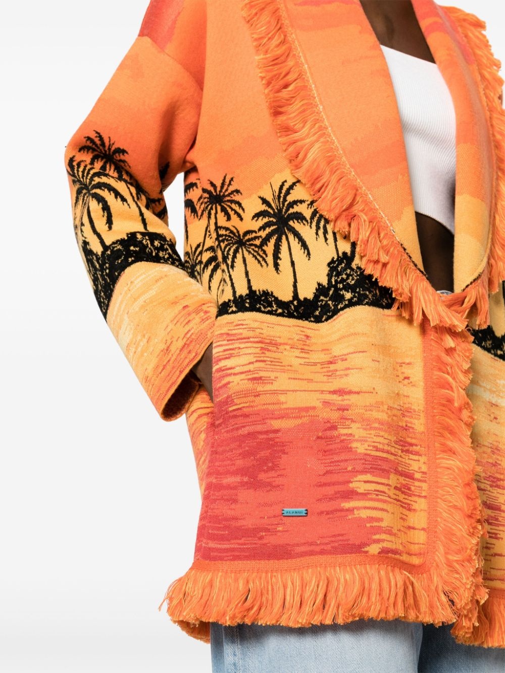 Keralda sunset-print cardigan - 5