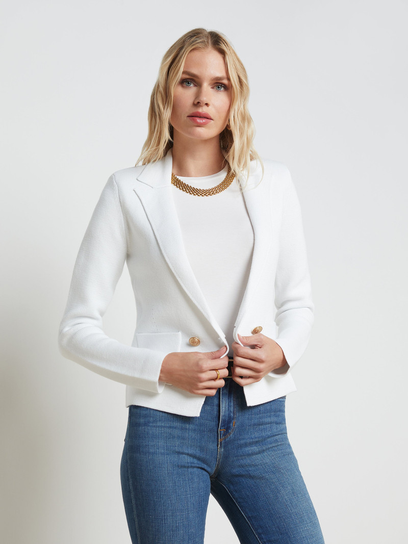 L'AGENCE Sofia Knit Blazer outlook