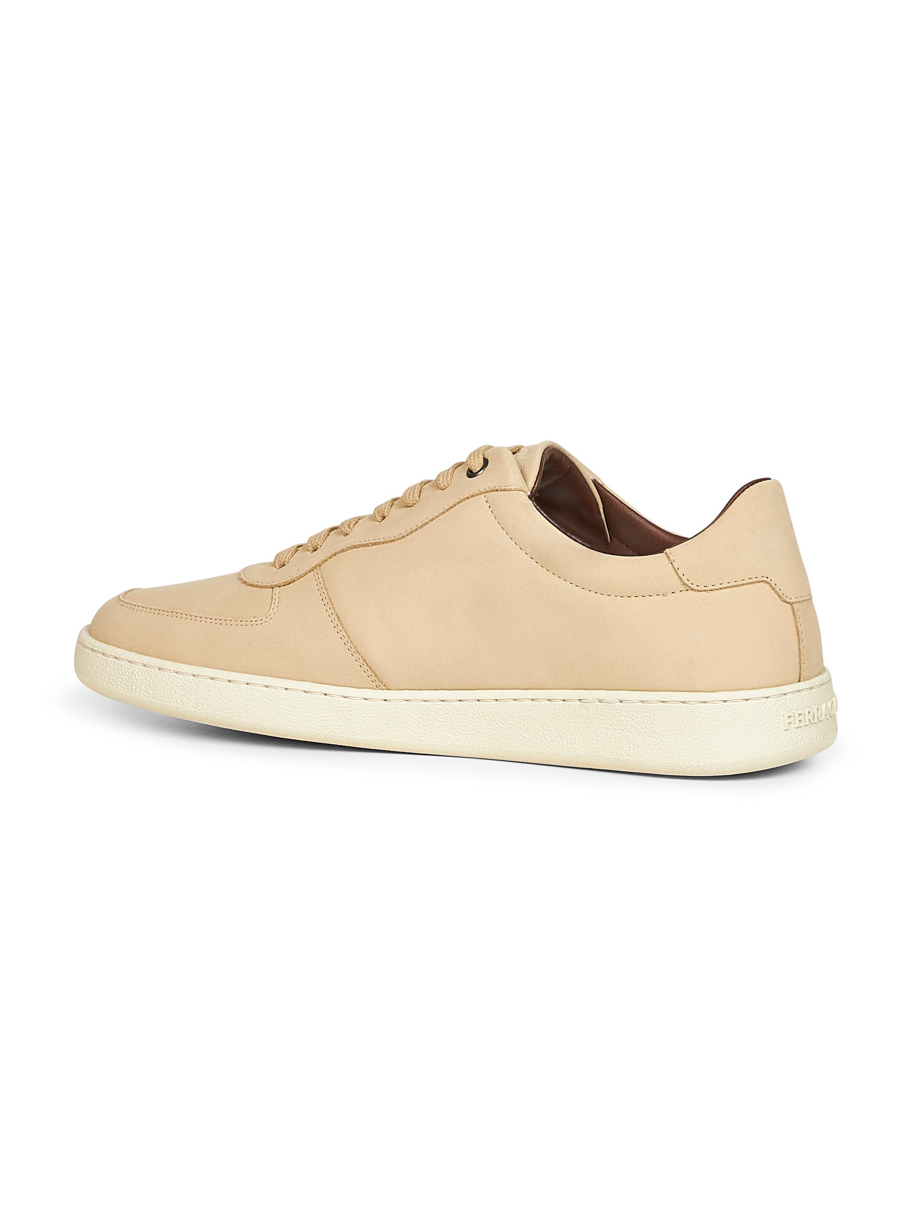 Beige nubuck Adam low-top sneakers - 3