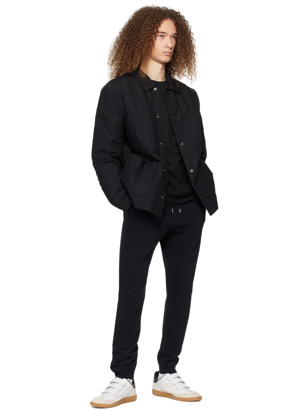 Black Quilted Jacket - 4