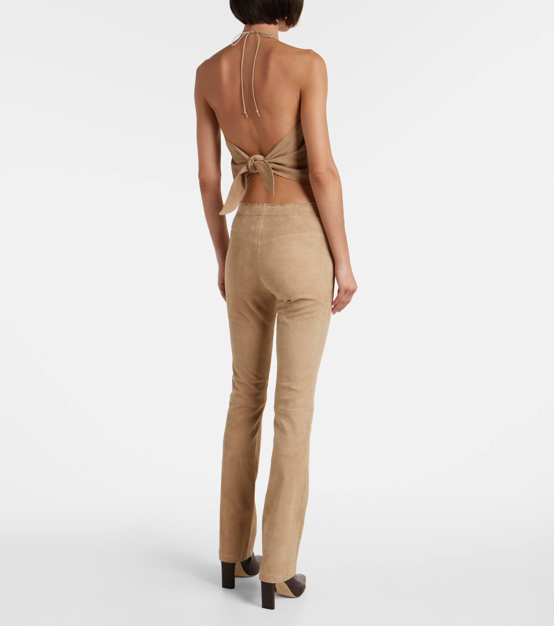 JP Long suede flared pants - 3