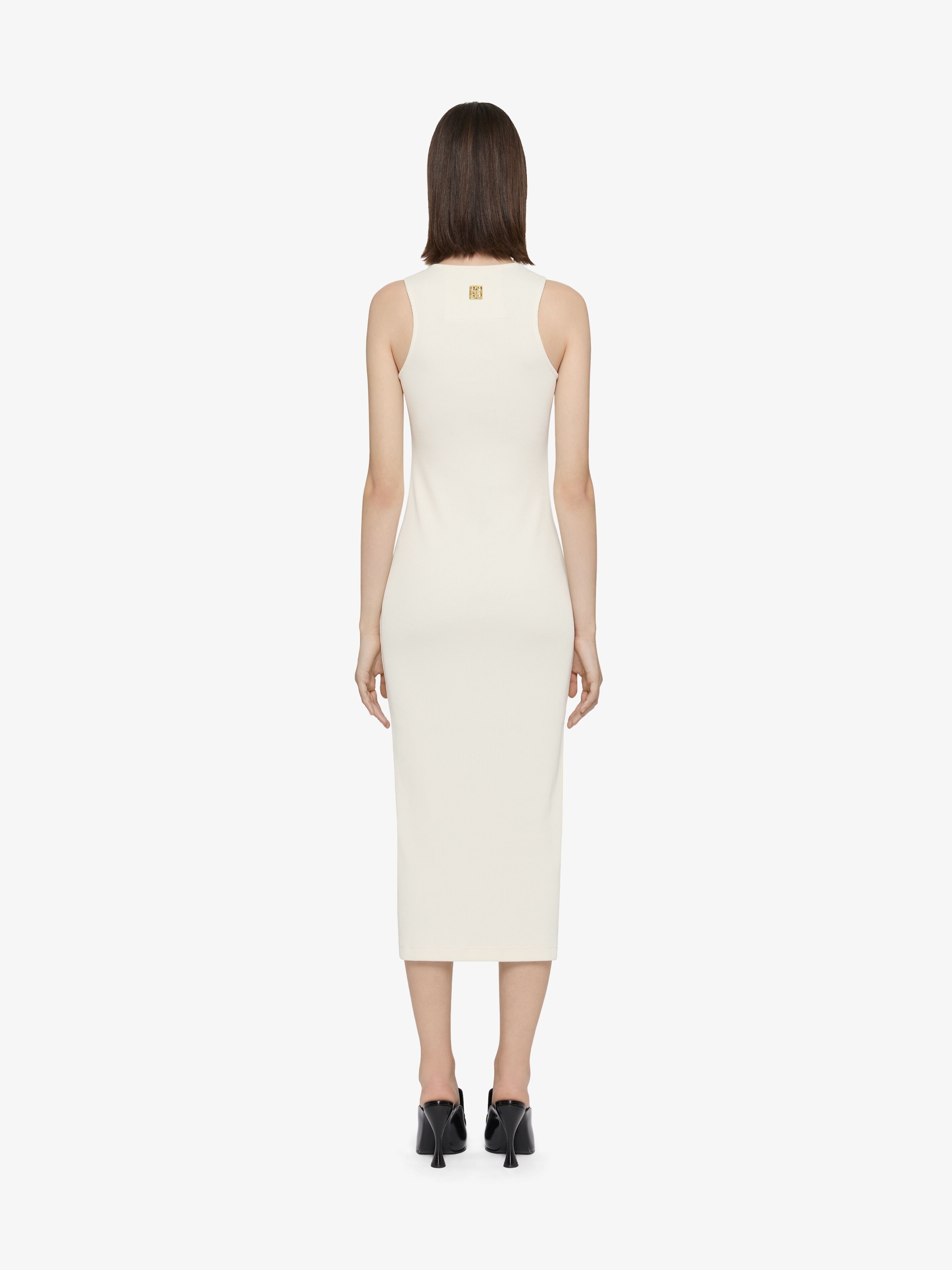 TANK DRESS IN COTTON WITH LACES - 3