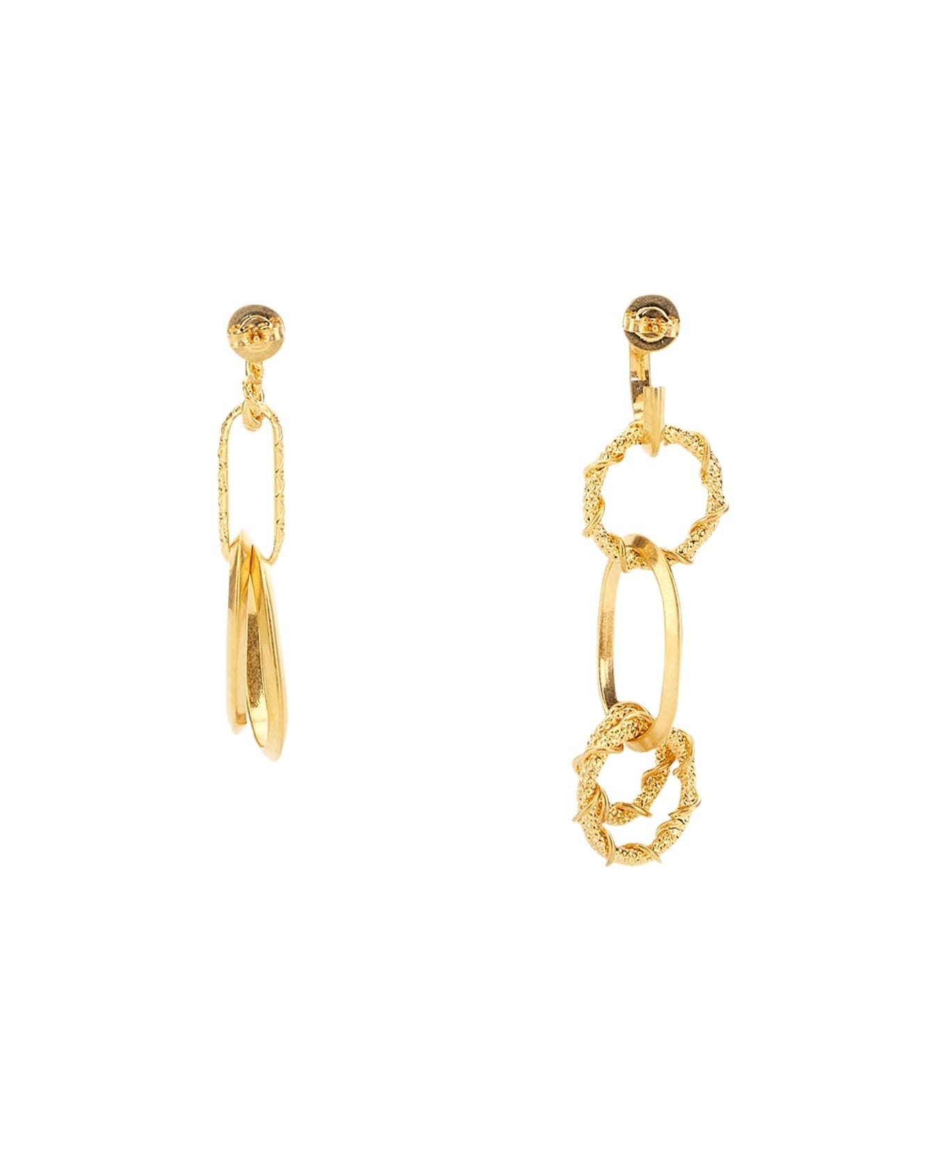 Earring With Chain Rings - 2