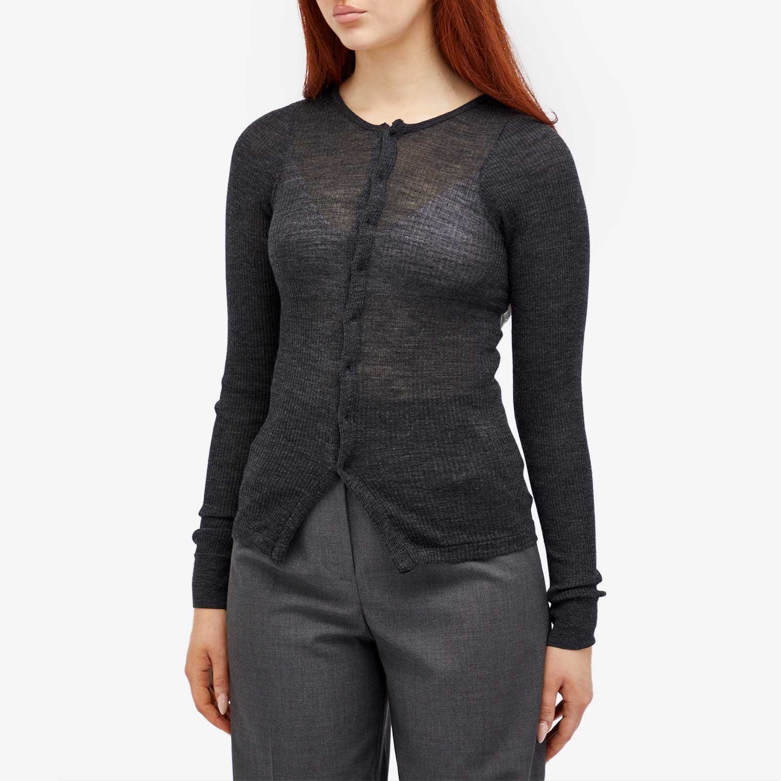 トップス AURALEE WOOL SOFT RIB CARDIGAN AURALEE Auralee Wool Soft Rib Cardigan | endclothing