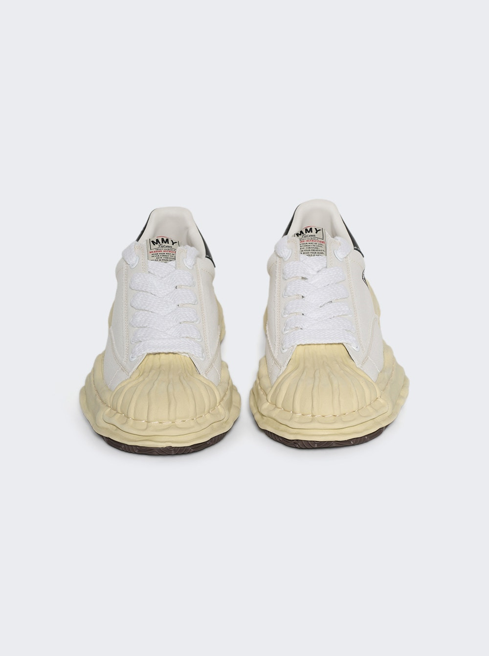 Blakey Vintage Sole Leather Low Top Sneaker White - 3