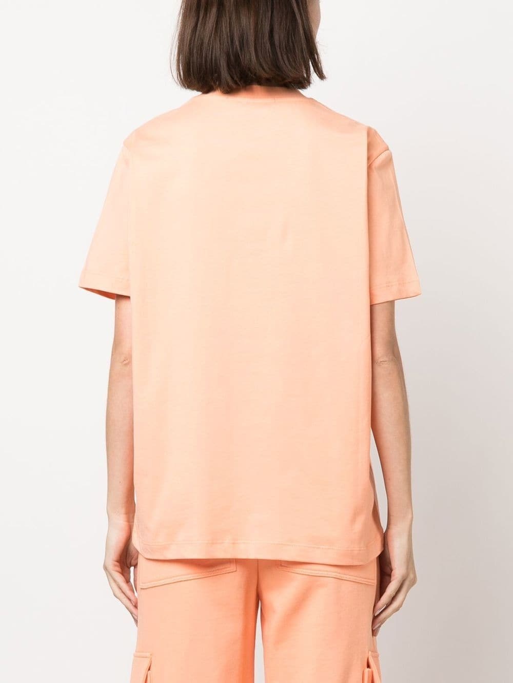 logo-embroidered cotton T-shirt - 4