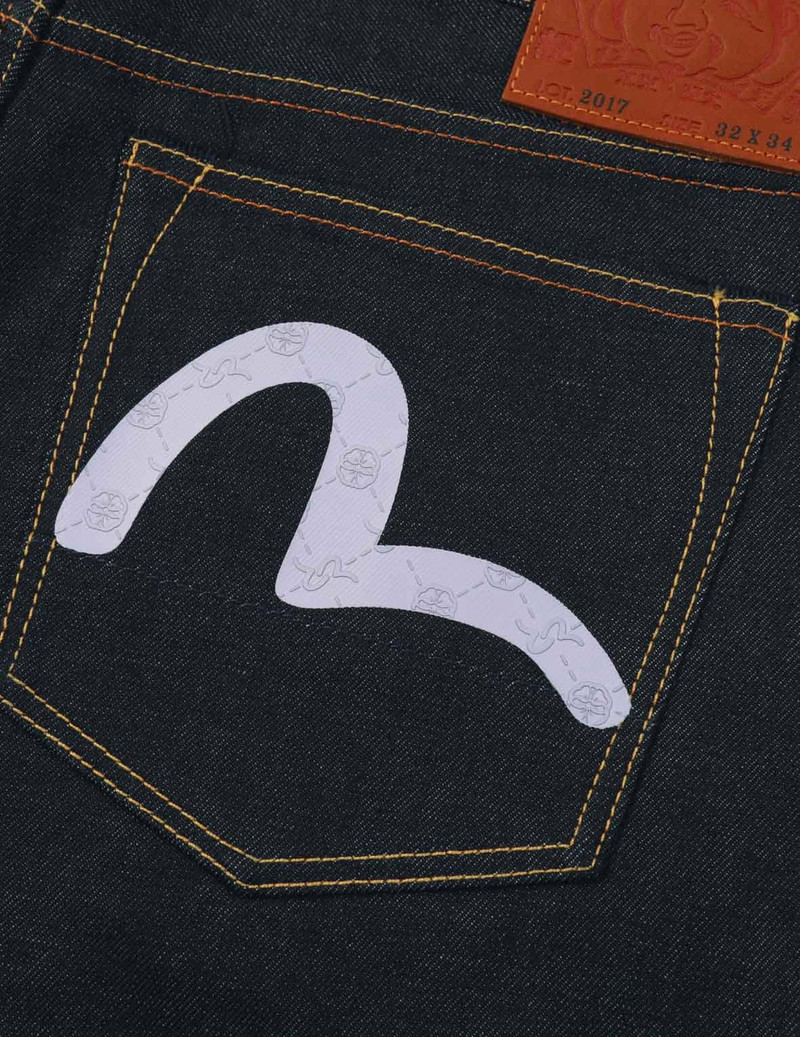 MONOGRAM EMBOSSED SEAGULL PRINT CARROT FIT JEANS #2017 7