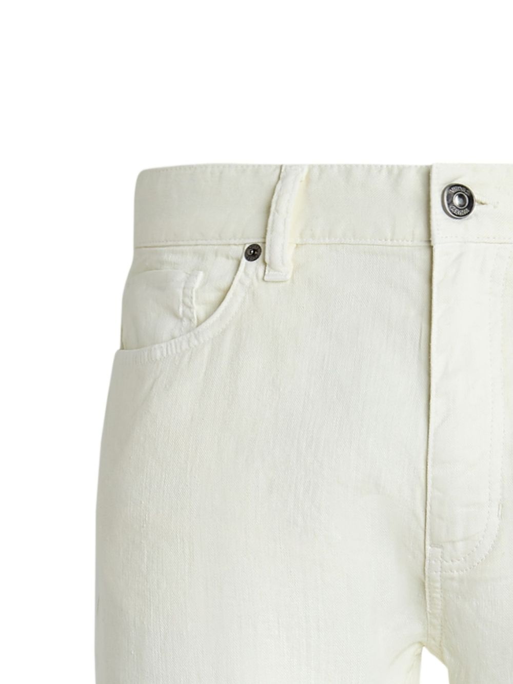 linen-cotton blend jeans - 2