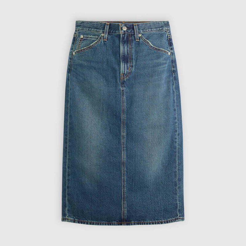 HIGH RISE BACK SLIT SKIRT 1