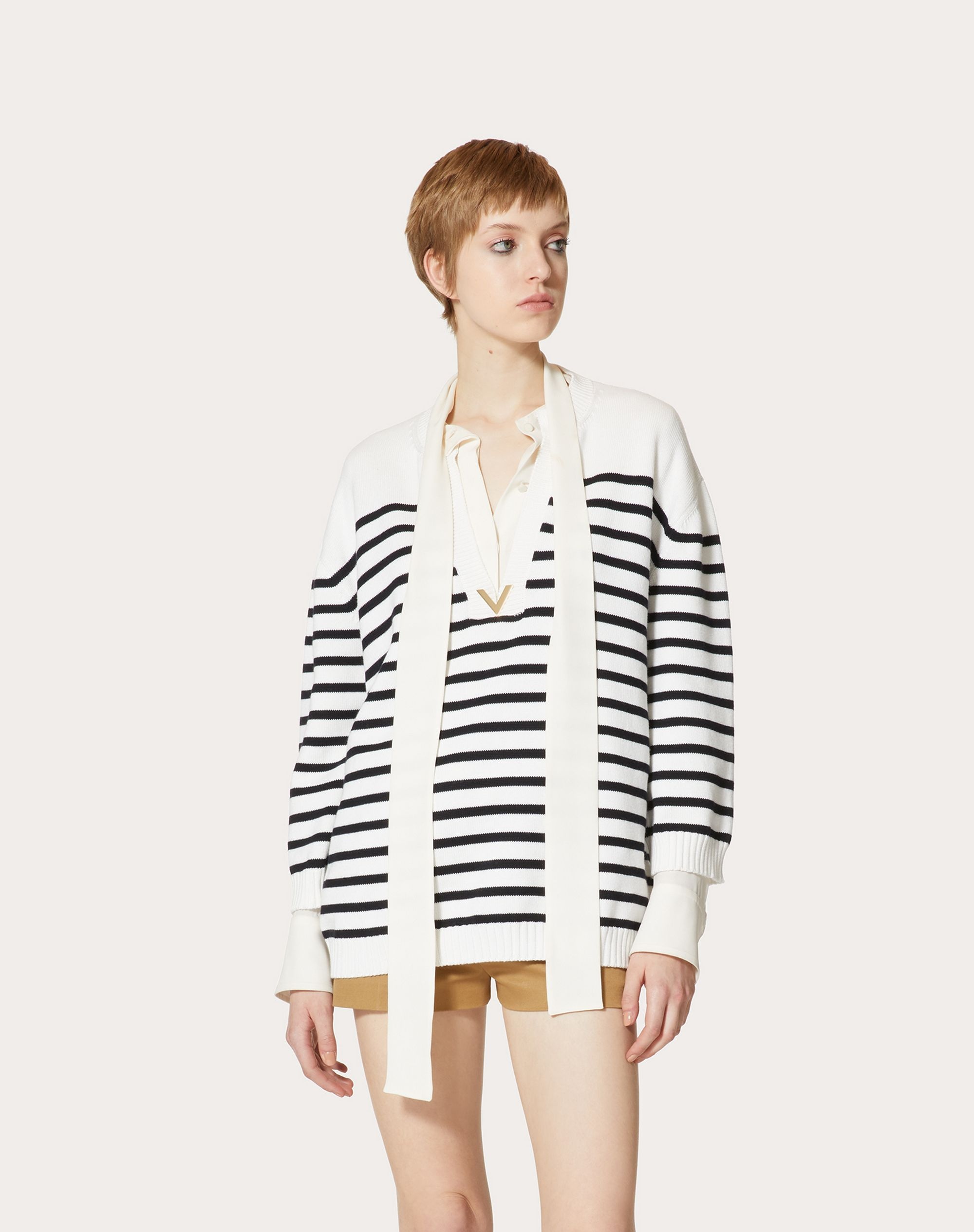COTTON AND CASHMERE SWEATER - 3
