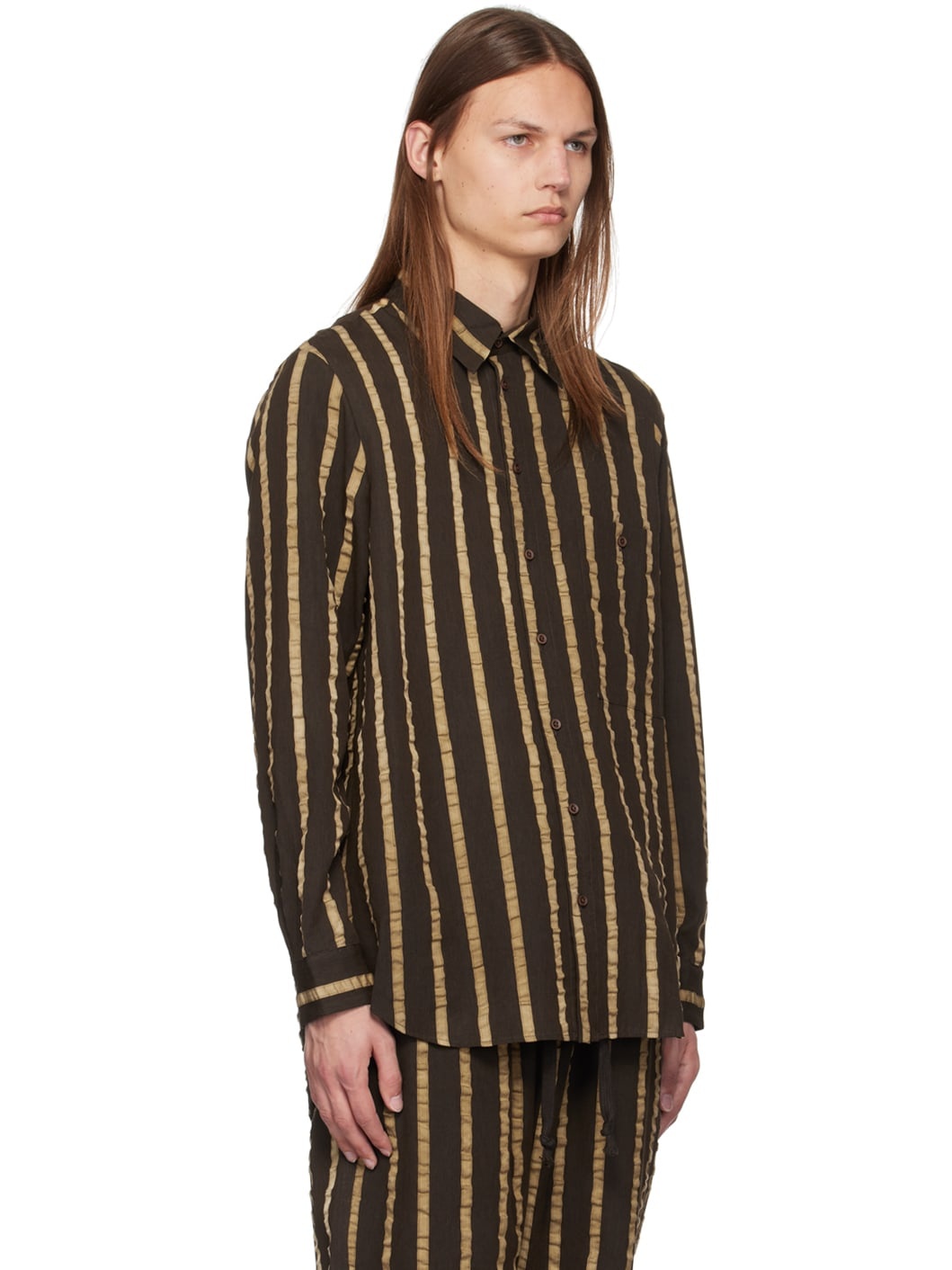 Brown Tab Shirt - 2