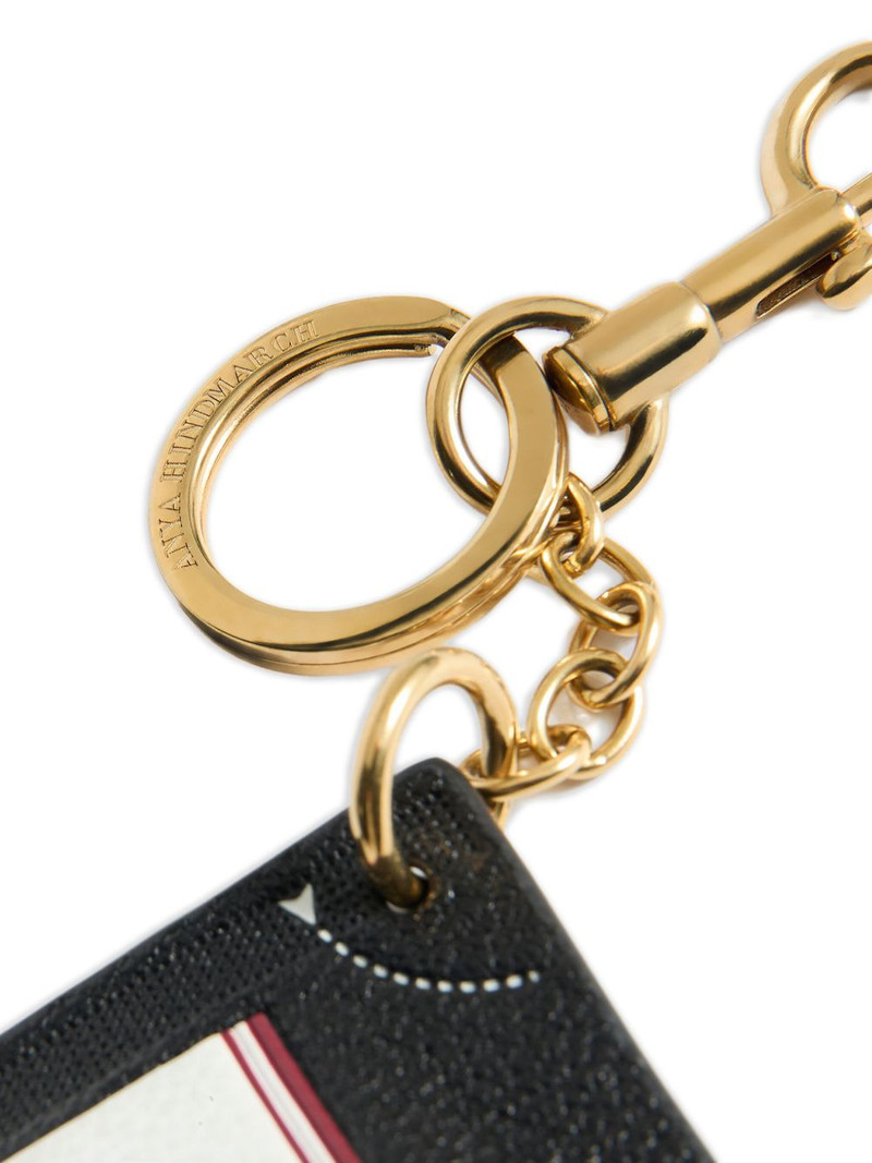 Anya Hindmarch Kikkoman leather keychain outlook