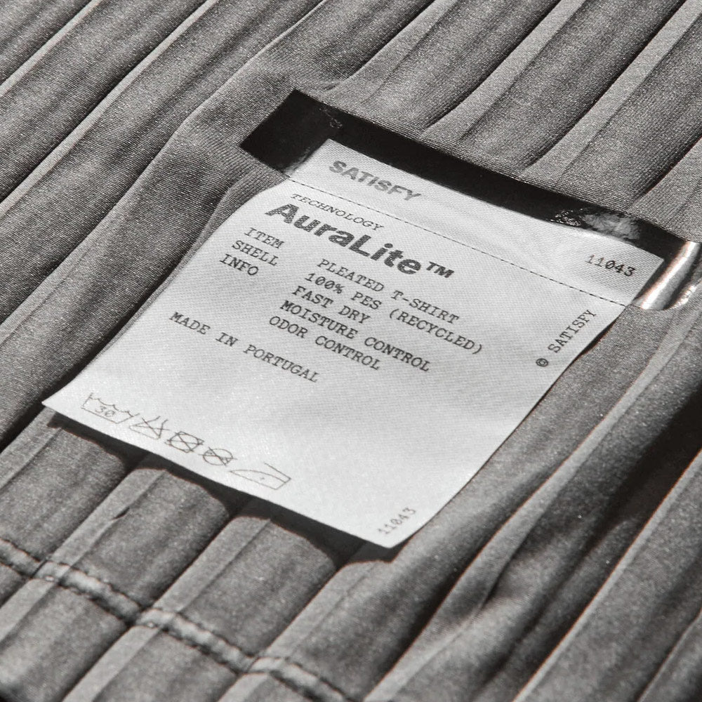 SATISFY | Auralite™ Pleated T-Shirt 'Black' - 4