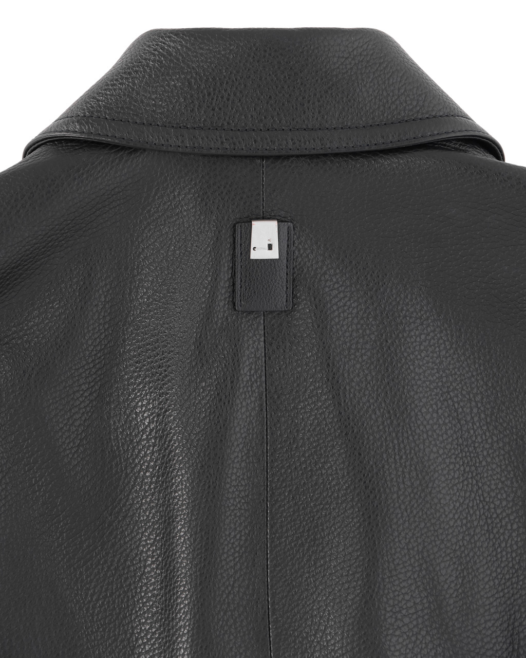 BLACK LEATHER POLICE JACKET - 8