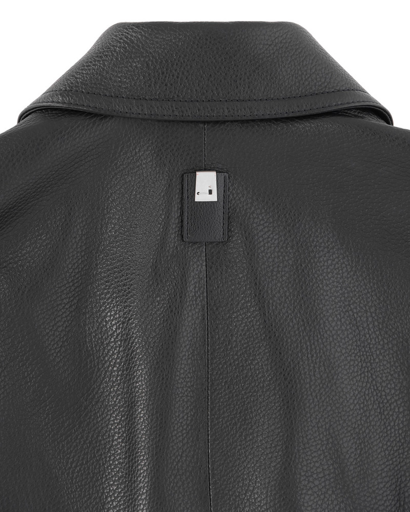 BLACK LEATHER POLICE JACKET 8