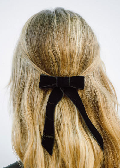 Jennifer Behr Velvet Bow Barrette outlook