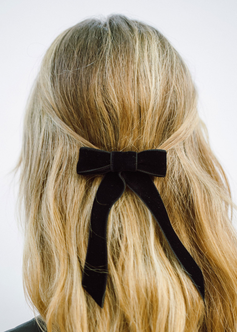 Jennifer Behr Velvet Bow Barrette outlook