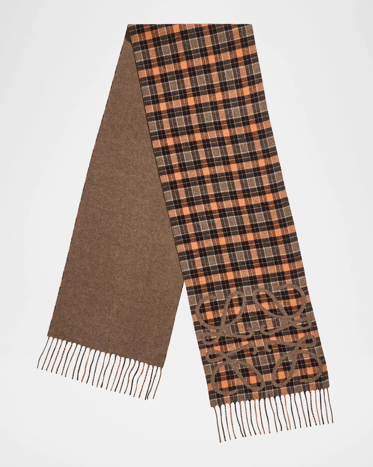 Check Anagram Silk-Cashmere Scarf - 1
