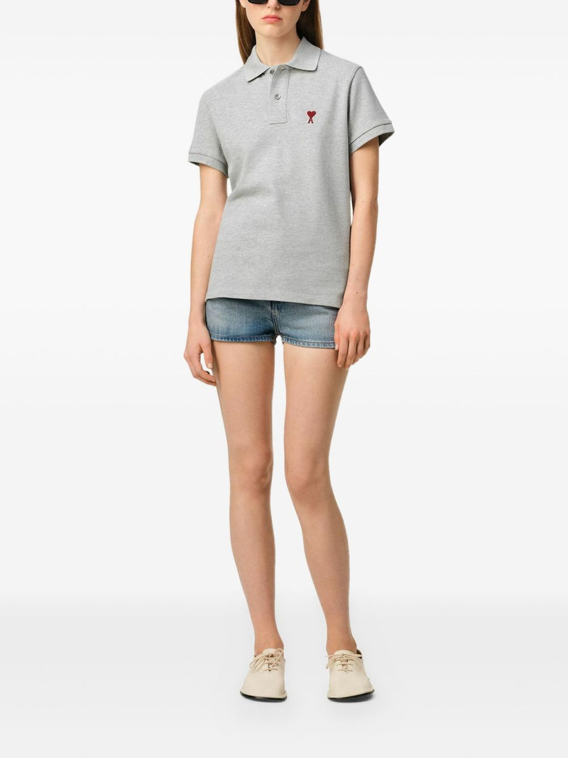 AMI Paris Ami De Coeur organic-cotton polo shirt outlook