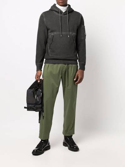 C.P. Company faded-trim cotton hoodie outlook