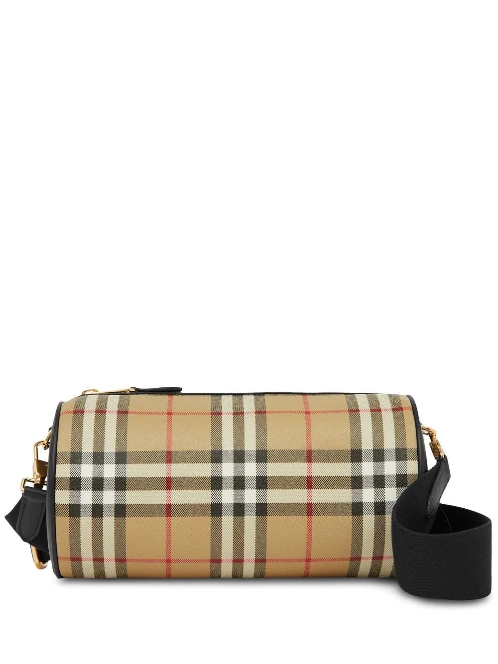 Vintage Check crossbody barrel bag - 1