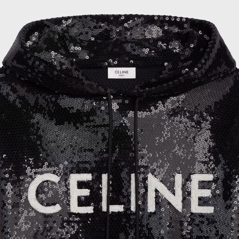 CELINE LOOSE CELINE EMBROIDERED SWEATSHIRT IN COTTON AND CASHMERE outlook