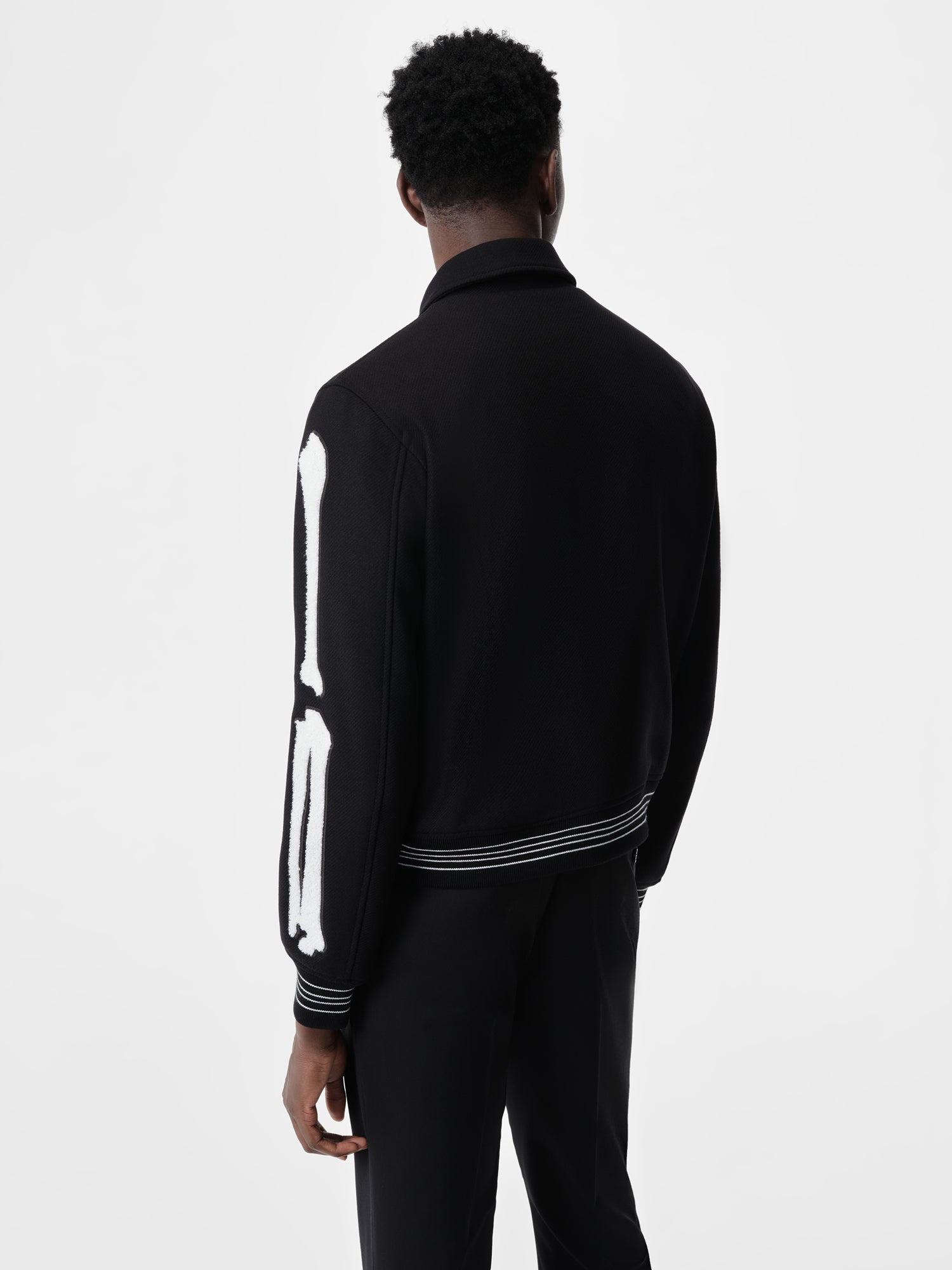 ジャケット・アウター AMIRI VINTAGE PATCH VARSITY BOMB Amiri Vintage patch varsity bomber jacket - Black