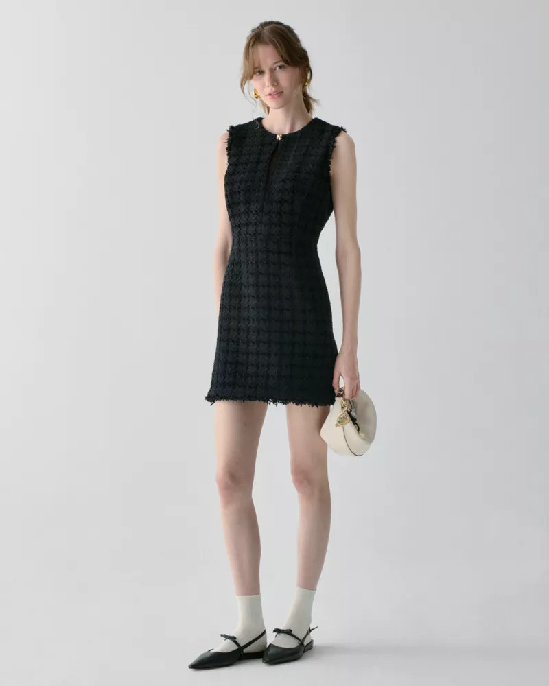 Plaza Tweed Fit And Flare Dress 5