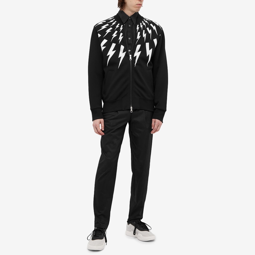 Neil Barrett Fairisle Thunderbolt Jersey Bomber Jacket - 7