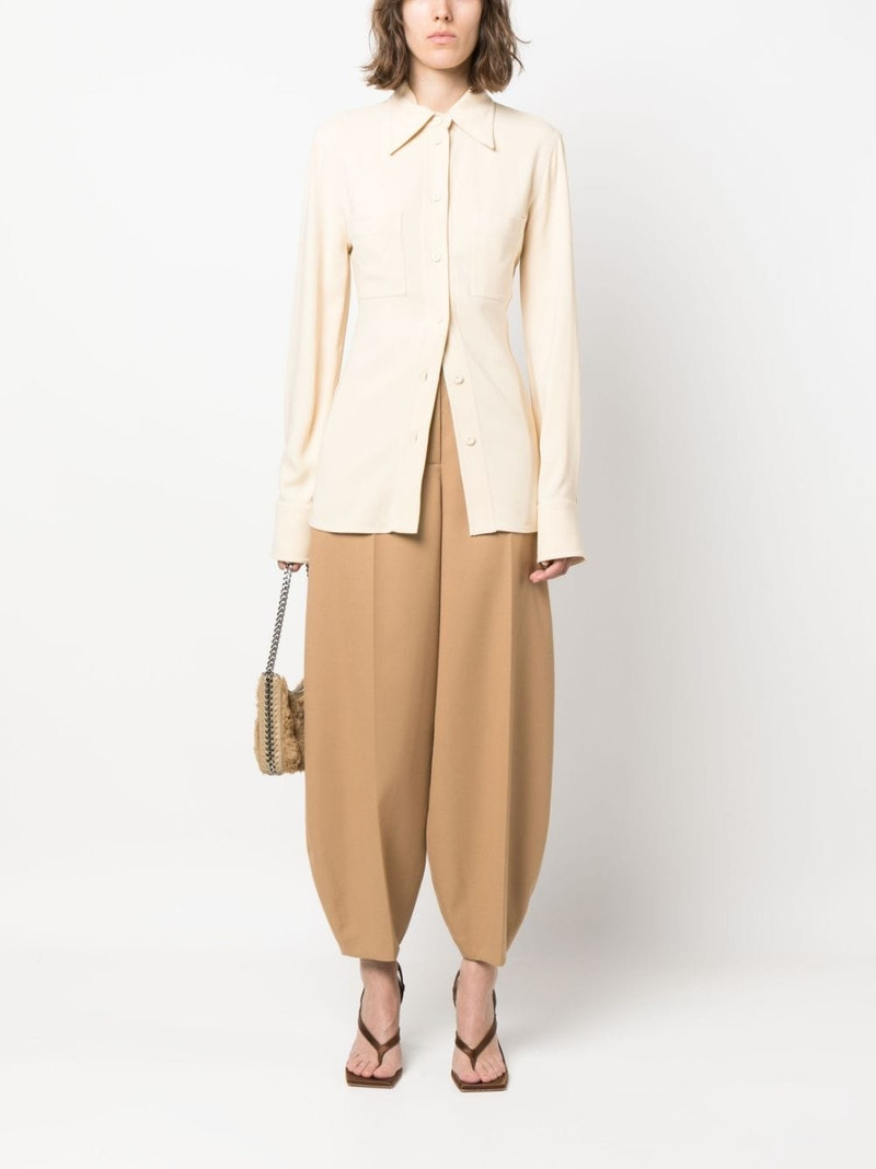 Stella McCartney pointed-collar button-up shirt outlook