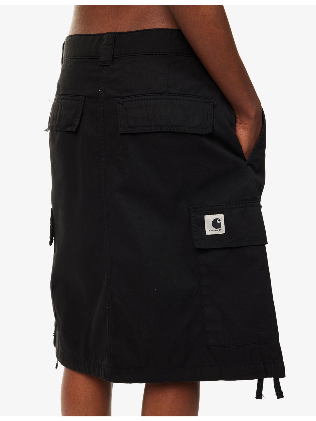 W' Kingston Flap-Pocket Cotton-Twill Mini Skirt - 5