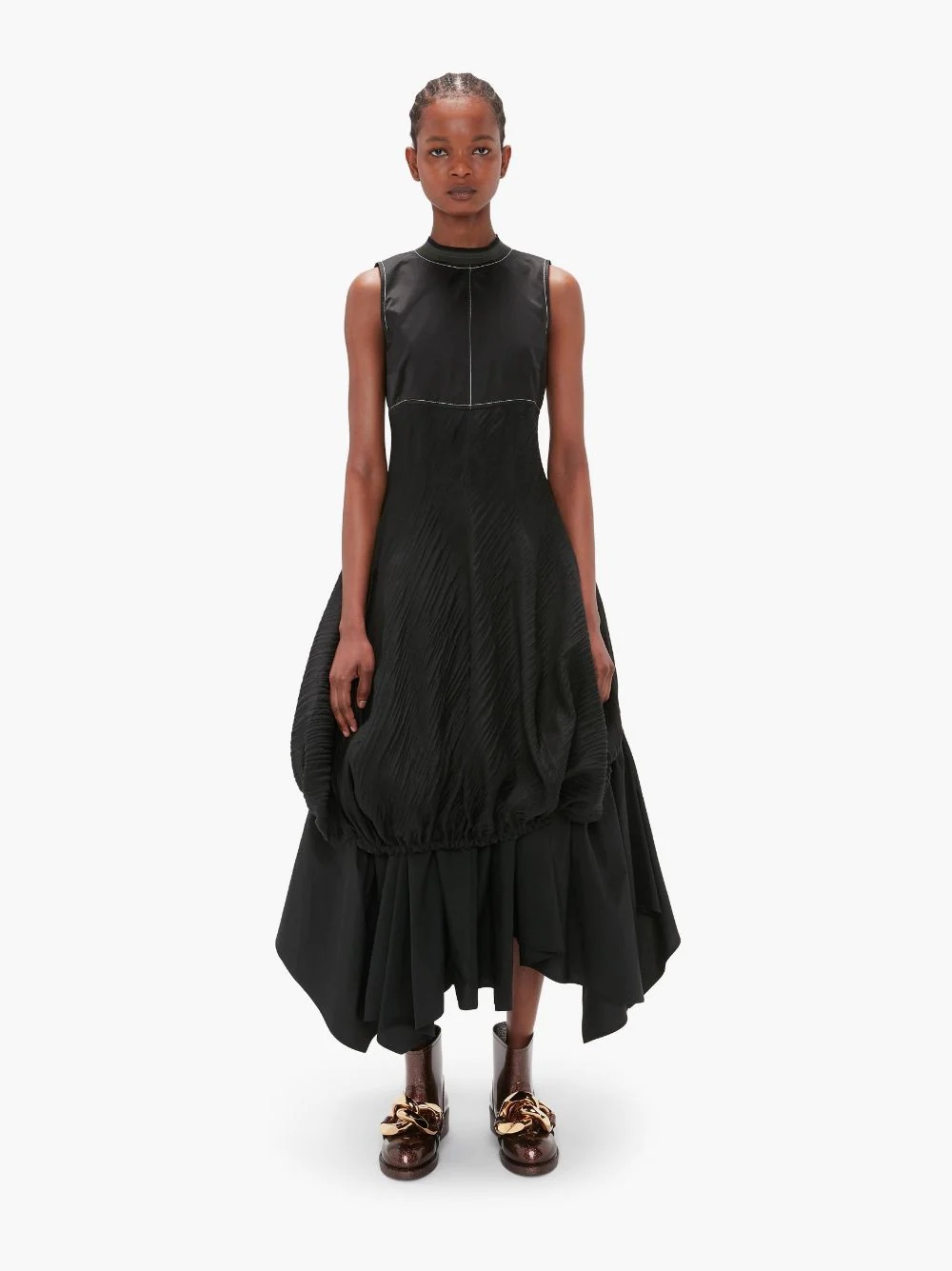 SLEEVELESS BUBBLE HEM DRESS - 2