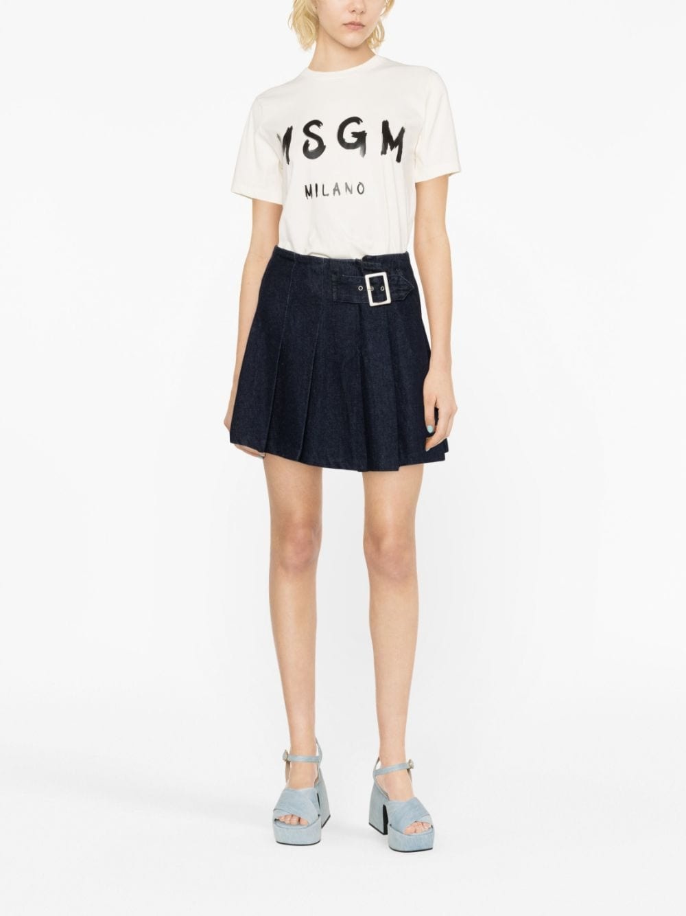 logo-print cotton T-shirt - 2