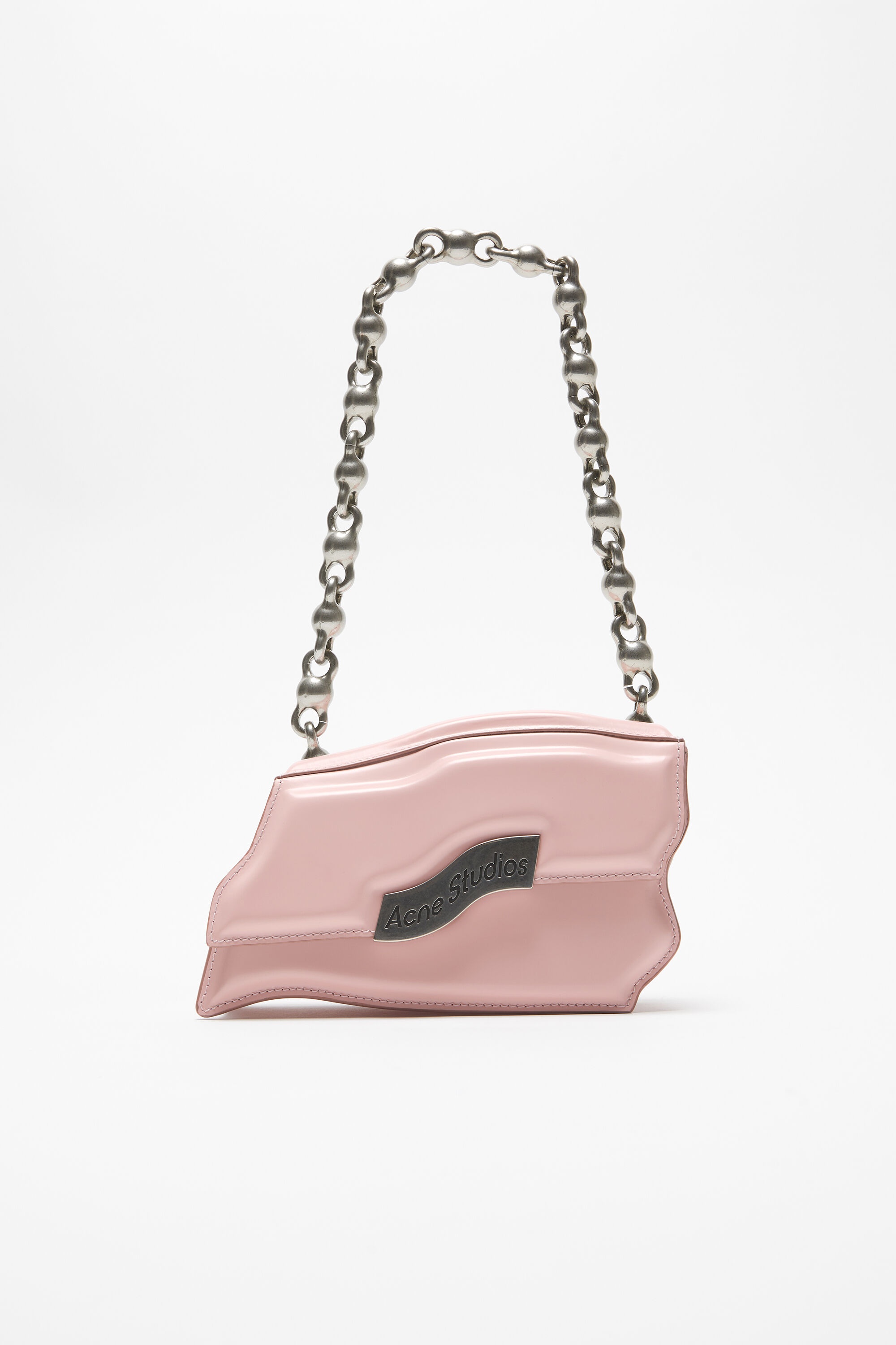 Distortion wavy mini bag - Pastel pink - 1