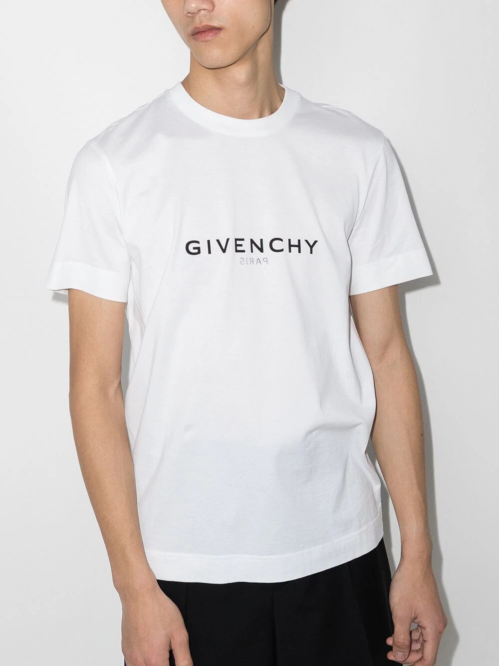 Givenchy reverse slim fit t-shirt in cotton - 2