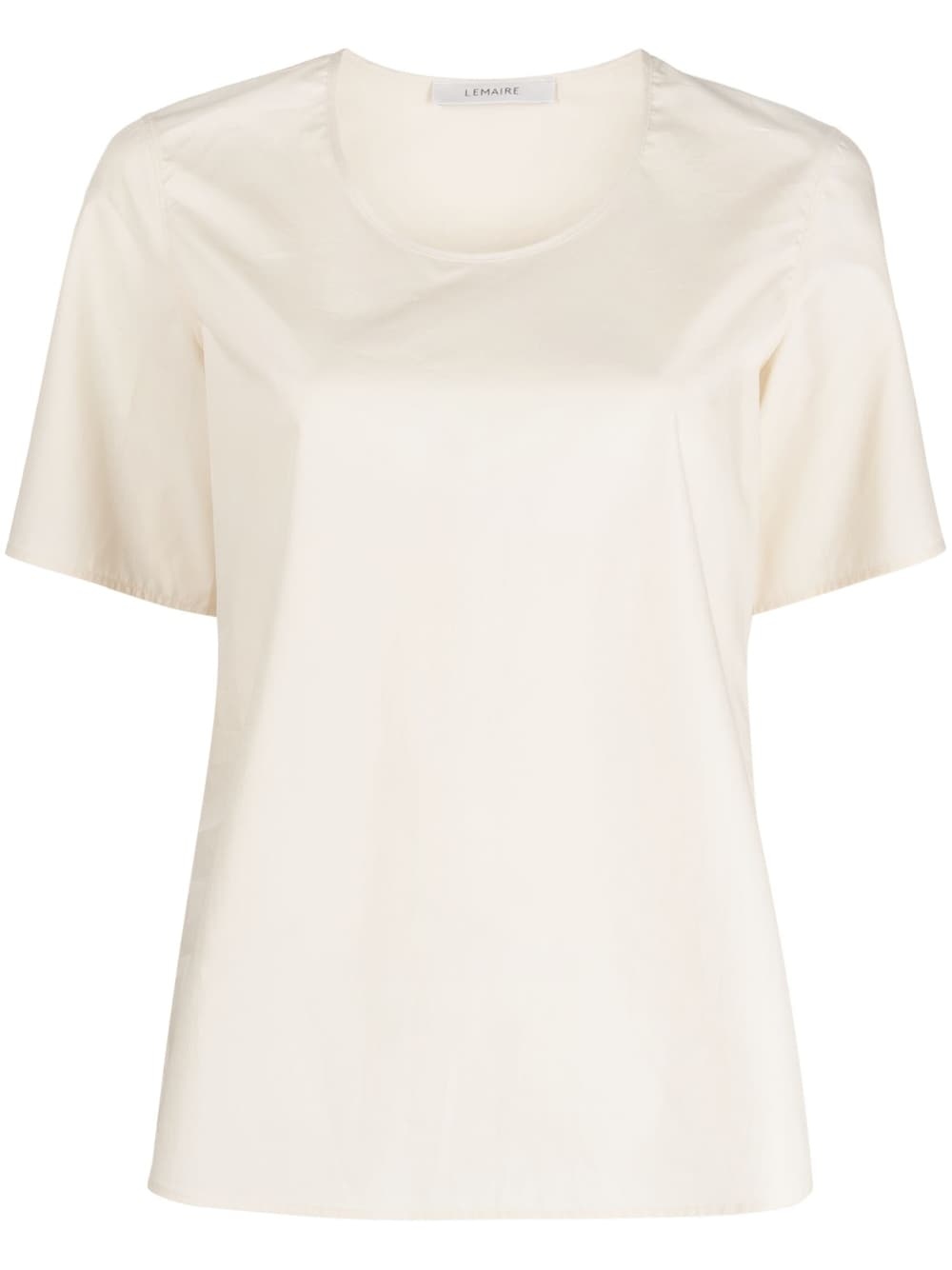 round-neck short-sleeve top - 1