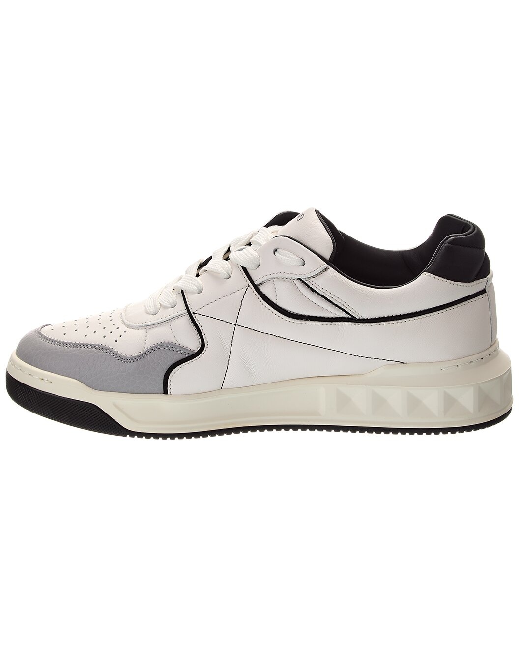 Valentino One Stud Leather Sneaker - 2