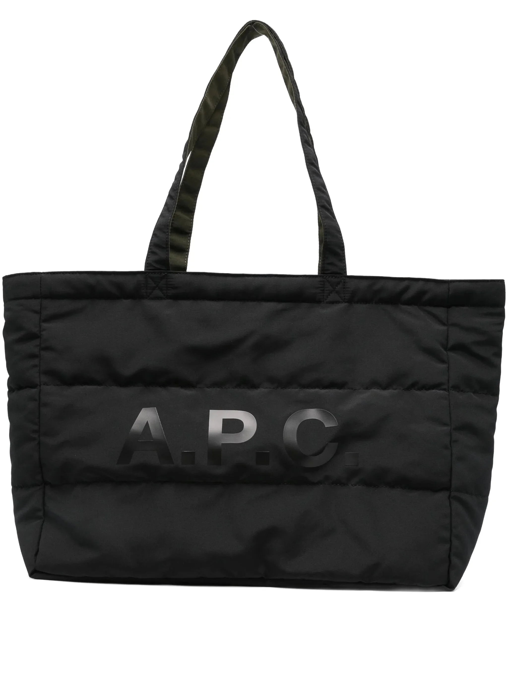 A.p.c. Quilted Logo-print Tote Bag - 1