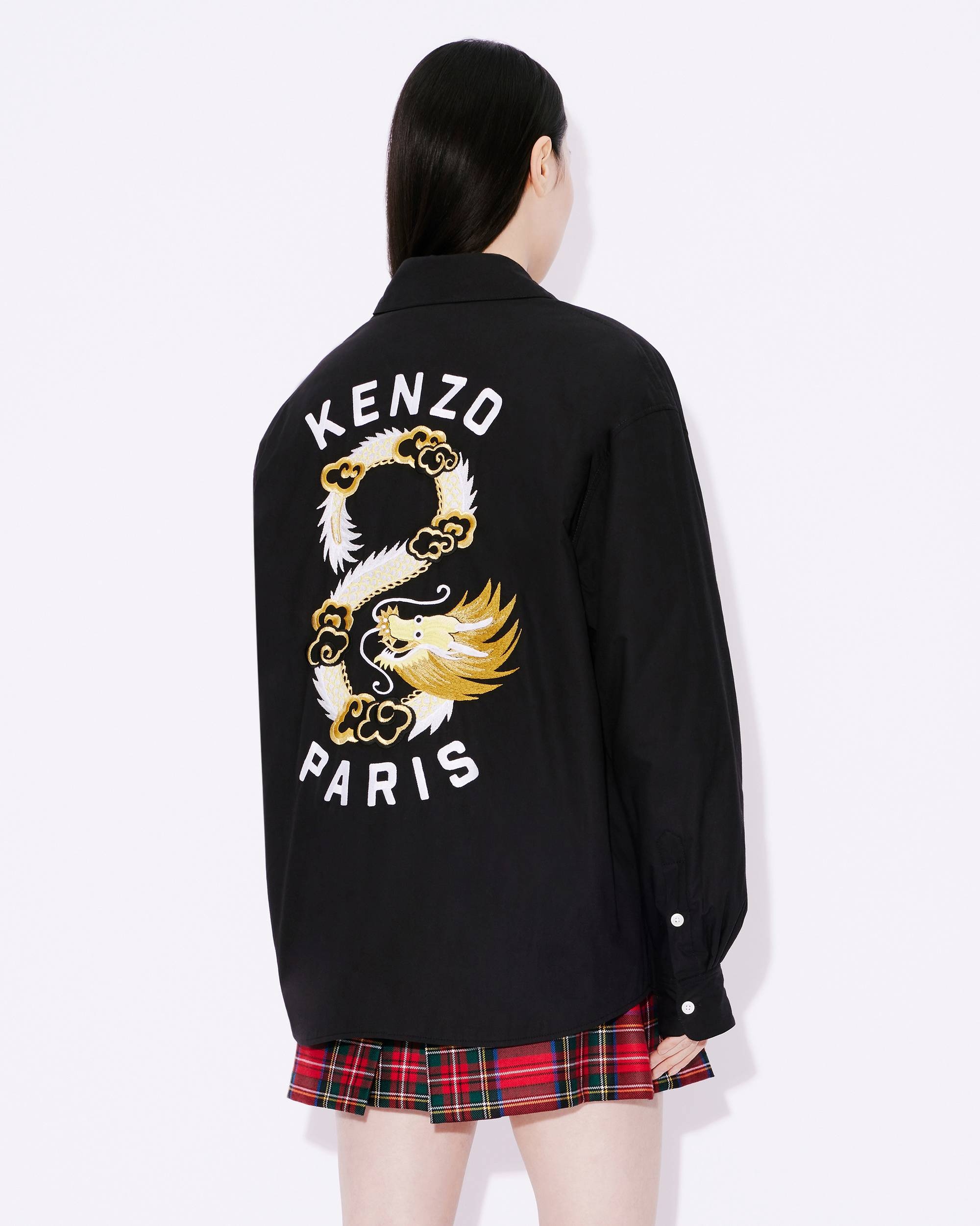 'Year of the Dragon' padded genderless shirt jacket - 9